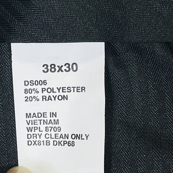 Dockers Grey Shark Polyester Rayon Blend Crease Dress Pants Mens 38 x 30 NEW - Picture 4 of 5